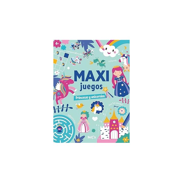 Maxi juegos princesas y unicornios